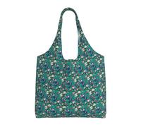 ZTPOWQA Flower Hummingbirds Embroidery Print Extra-Large Canvas Tote Bag Eco-Friendly Shoulder Bags Shopping Travel Daily Handbag