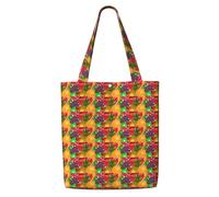 ZTPOWQA Fresh Fruits Pineapple Print Canvas Shoulder Bag Large Capacity Tote Shopping Everyday Use Weekend Adventures