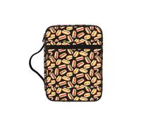 ZTPOWQA Fun Food Hot Dogs Print Bible Storage Bag for Men Women Pastors Waterproof Organizer Scripture Holder