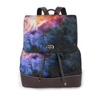 ZTPOWQA Galaxy In The Universe Print Stylish Women'S Leather Backpack Travel Bag For Ladies Adjustable Straps Multiple