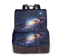 ZTPOWQA Galaxy In The Universe Print Stylish Women'S Leather Backpack Travel Bag For Ladies Adjustable Straps Multiple