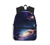 ZTPOWQA Galaxy In The Universe Print Unisex Lightweight Casual Backpack Gym Travel Hiking Commutes Daily Outdoor Use