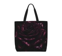 ZTPOWQA Gothic Rose Print Eco-Friendly Extra-Large Organizer Bag Shoulder Tote Work Shopping Beach Travel
