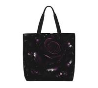 ZTPOWQA Gothic Rose Print Print Eco-Friendly Extra-Large Organizer Bag Shoulder Tote Work Shopping Beach Travel
