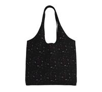 ZTPOWQA Gothic Rose Print Print Extra-Large Canvas Tote Bag Eco-Friendly Shoulder Bags Shopping Travel Daily Handbag
