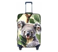 ZTPOWQA Green Leaf Koala Print Decorative Travel Luggage Cover Concealed Zipper Suitcases Anti Scratch Dustproof