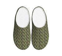 ZTPOWQA Green Military Camo Print Practical Anti Pilling Washable Slippers Women Men TPR Sole Indoor Outdoor shoes