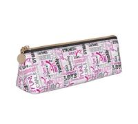 ZTPOWQA Gymnastics Pink Print Teenagers Pencil Case Large Capacity High Organizer Bag School Daily Essentials