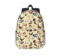 ZTPOWQA Hairy Ferret Print Comfort Backpack Travel College School Bag Laptop Compartment Outdoor Enthusiasts
