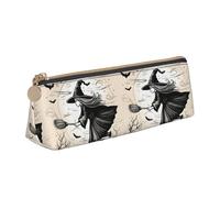 ZTPOWQA Halloween Witch Flying Print Teenagers Pencil Case Large Capacity High Organizer Bag School Daily Essentials