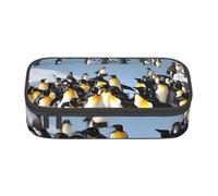 ZTPOWQA Happy Penguin Print Pencil Case Functional Stylish Teenagers Girls Adults School College Everyday Use