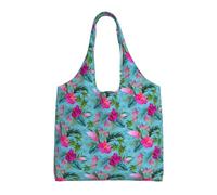 ZTPOWQA Hello Hawaii Print Extra-Large Canvas Tote Bag Eco-Friendly Shoulder Bags Shopping Travel Daily Handbag