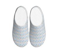 ZTPOWQA Hockey Elements Creative Patterned Print Practical Anti Pilling Washable Slippers Women Men TPR Sole Indoor Outdoor shoes
