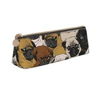 ZTPOWQA Imagen De Pug Print Teenagers Pencil Case Large Capacity High Organizer Bag School Daily Essentials