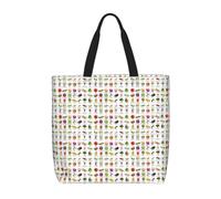 ZTPOWQA Introduction Of Various Vegetables Print Eco-Friendly Extra-Large Organizer Bag Shoulder Tote Work Shopping Beach Travel