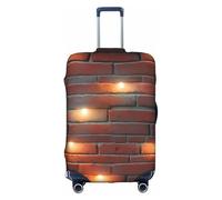 ZTPOWQA Lights hit The Brick Wall Print Decorative Travel Luggage Cover Concealed Zipper Suitcases Anti Scratch Dustproof