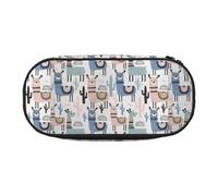 ZTPOWQA Llama Alpaca Cactus Print Fashionable Pencil Case Functional Pen Pouch School Travel Office Use Convenience