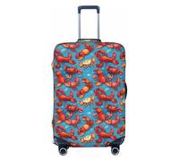 ZTPOWQA Lobster and Crab Print Universal Stretchable Suitcase Cover Luggage Travel Accessory Suitcase Sleeve