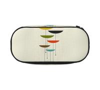 ZTPOWQA Mid Century Modern Prints Print Fashionable Pencil Case Functional Pen Pouch School Travel Office Use Convenience