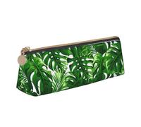 ZTPOWQA Monstera Deliciosa Banana Palm Print Teenagers Pencil Case Large Capacity High Organizer Bag School Daily Essentials