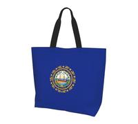 ZTPOWQA New Hampshire state flag Print Large Capacity Shoulder Bag Unisex Lightweight Tote Casual Outings Daily Travel