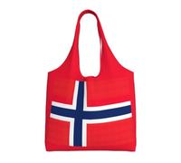 ZTPOWQA Norwegian Flag Print Extra-Large Canvas Tote Bag Eco-Friendly Shoulder Bags Shopping Travel Daily Handbag