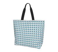 ZTPOWQA Ocean Dolphin Looking at You Print Large Capacity Shoulder Bag Unisex Lightweight Tote Casual Outings Daily Travel