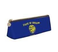 ZTPOWQA Oregon State Flag Print Teenagers Pencil Case Large Capacity High Organizer Bag School Daily Essentials