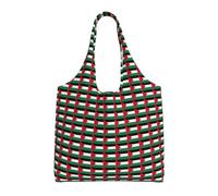 ZTPOWQA Palestine Flag Print Extra-Large Canvas Tote Bag Eco-Friendly Shoulder Bags Shopping Travel Daily Handbag