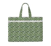 ZTPOWQA Panda Bamboo Print Foldable Canvas Tote File Bag Document Office Travel Business Meetings Storage Bags