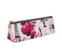 ZTPOWQA Paris Eiffel Tower France Print Adults Triangular Pencil Case Stylish Large-Capacity Pouch Stationery Organizer