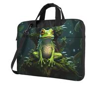 ZTPOWQA Peace Frog Tree Print Stylish Laptop Bag Portable Single-Shoulder Bags For Office Business Daily Commute