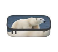 ZTPOWQA Polar Bear Print Pencil Case Functional Stylish Teenagers Girls Adults School College Everyday Use