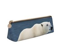 ZTPOWQA Polar Bear Print Teenagers Pencil Case Large Capacity High Organizer Bag School Daily Essentials