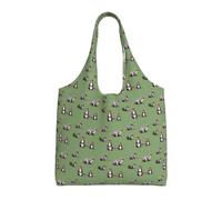 ZTPOWQA Red Squirrel Print Extra-Large Canvas Tote Bag Eco-Friendly Shoulder Bags Shopping Travel Daily Handbag