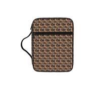 ZTPOWQA Running Horses Print Bible Storage Bag for Men Women Pastors Waterproof Organizer Scripture Holder