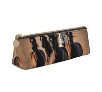 ZTPOWQA Running Horses Print Teenagers Pencil Case Large Capacity High Organizer Bag School Daily Essentials