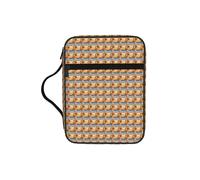 ZTPOWQA Sand Leopard Gecko Print Bible Storage Bag for Men Women Pastors Waterproof Organizer Scripture Holder