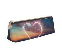 ZTPOWQA Shooting Star Heart Print Teenagers Pencil Case Large Capacity High Organizer Bag School Daily Essentials