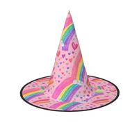 ZTPOWQA Small Rainbow Print Season Hat Unisex Carnival Party Aaccessory Cosplay Costume Themed Festive Headwear