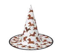 ZTPOWQA Small Size Corgi Print Season Hat Unisex Carnival Party Aaccessory Cosplay Costume Themed Festive Headwear