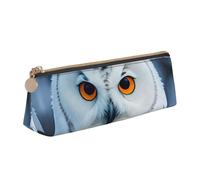 ZTPOWQA Snowy Owl Eyes Print Teenagers Pencil Case Large Capacity High Organizer Bag School Daily Essentials