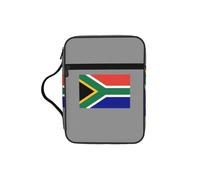 ZTPOWQA South African Flag Print Bible Storage Bag for Men Women Pastors Waterproof Organizer Scripture Holder