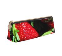 ZTPOWQA Strawberry Pattern Print Teenagers Pencil Case Large Capacity High Organizer Bag School Daily Essentials