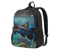 ZTPOWQA Subaquatic Catfish Print Adult Backpack Water-Resistant Lightweight Commuters Outdoor Adventurers Picnics