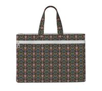 ZTPOWQA Sugar Horror Skull And Flowers Print Foldable Canvas Tote File Bag Document Office Travel Business Meetings Storage Bags
