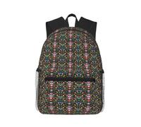 ZTPOWQA Sugar Horror Skull And Flowers Print Unisex Lightweight Casual Backpack Gym Travel Hiking Commutes Daily Outdoor Use
