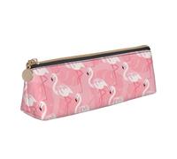 ZTPOWQA Summer Flamingo Palm Leaves Print Teenagers Pencil Case Large Capacity High Organizer Bag School Daily Essentials