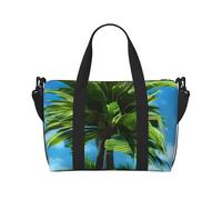 ZTPOWQA Summer Palm Tree Print Men Women Versatile Hand Travel Bag Lightweight Daily Weekend Commutestote Bags
