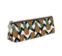 ZTPOWQA Summer Pineapple Print Teenagers Pencil Case Large Capacity High Organizer Bag School Daily Essentials